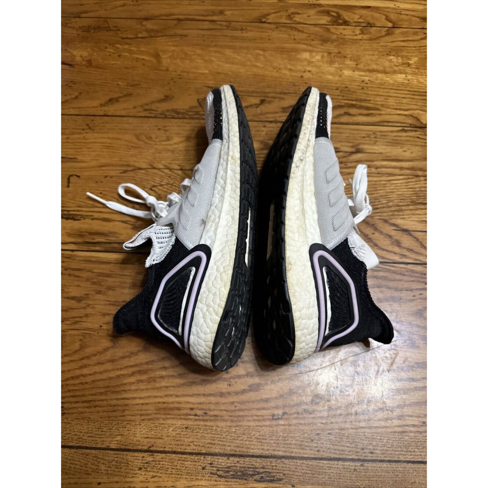 Adidas UltraBoost 19 Running Shoes Crystal White Lace Sneakers G27481 Wms 10US - Picture 7 of 12